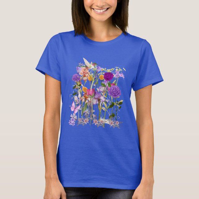 Hjärtblommor T Shirt (Framsida)