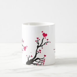 hjärtblossomdrottning kaffemugg