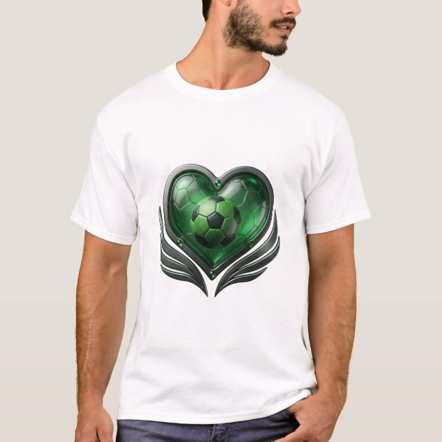 Hjärtboll kärlek t shirt (Framsida)