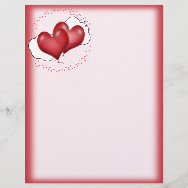 Hjärtbubblor med små hörn reklamblad (Framsidan)