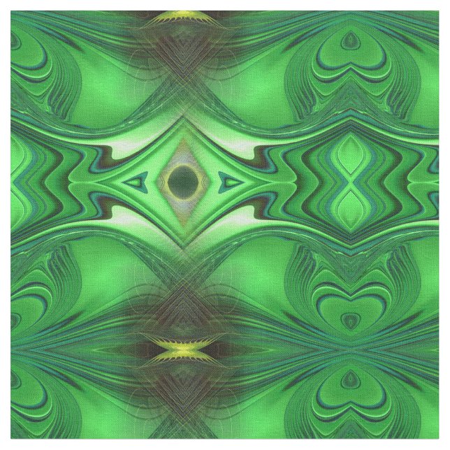 HjärtChakra Energy Large Repeat mönster Tyg (Närbild)