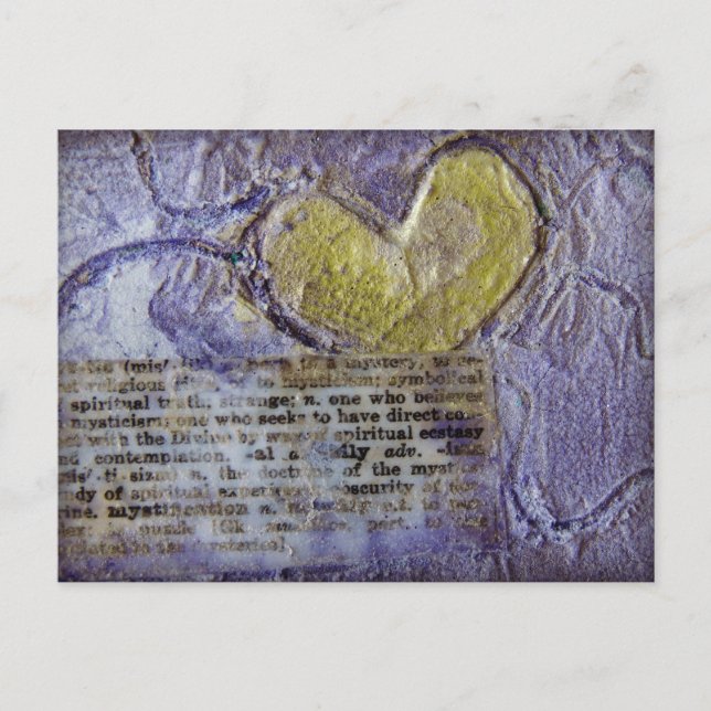 Hjärtcollage Vykort (Framsida)