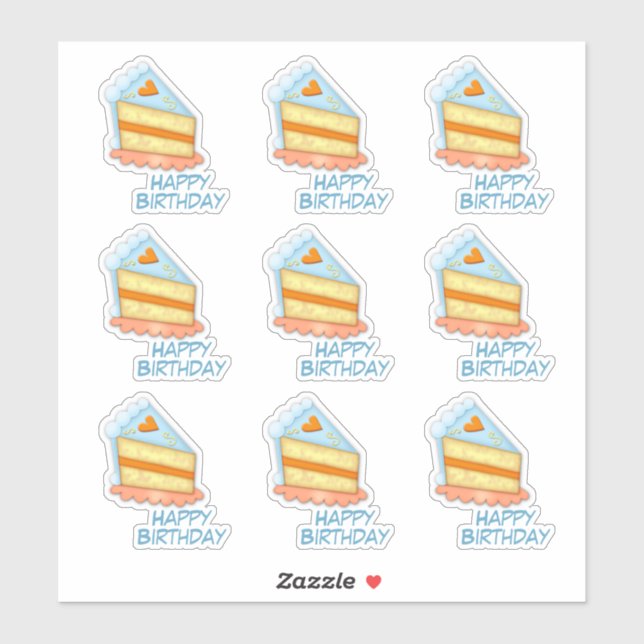 Hjärtdagskontur Klistermärken (Ark)