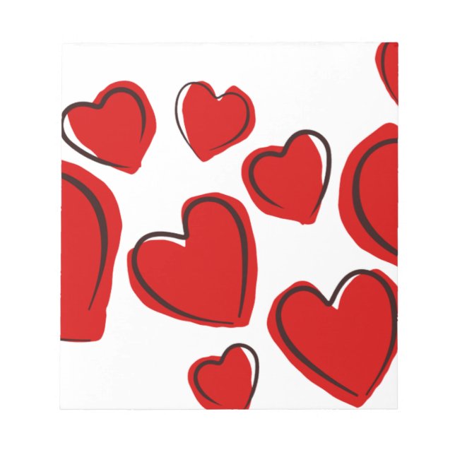 Hjärtdesign Anteckningsblock (Framsida)