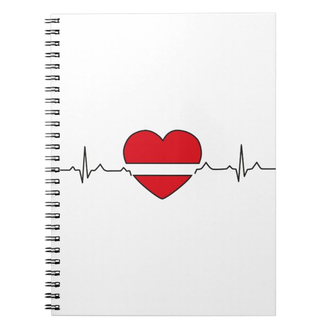 hjärtdesign anteckningsbok (Framsidan)