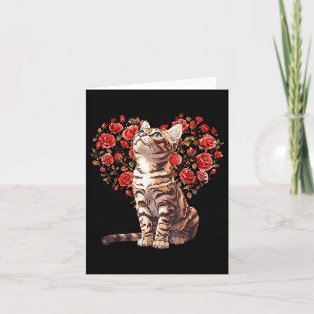 Hjärtdesign för benmärg i Blommigten Valentines da Kort (Framsida)