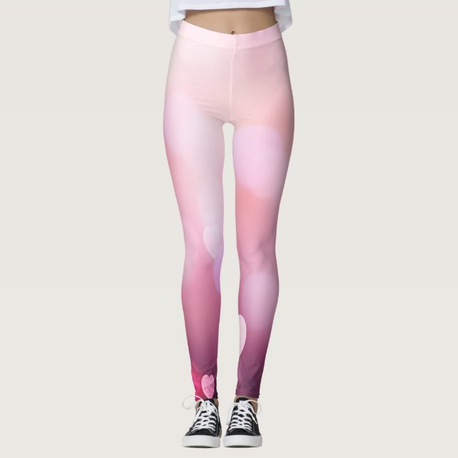 hjärtdesign leggings (Framsida)
