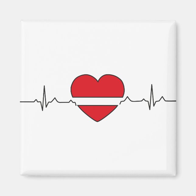 hjärtdesign magnet (Framsidan)