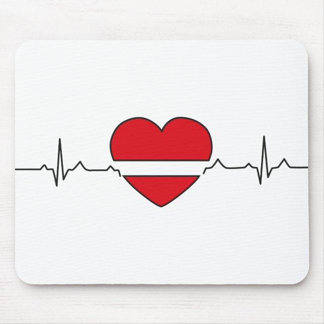 hjärtdesign musmatta (Framsidan)