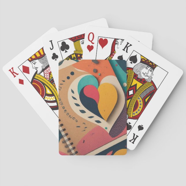 HjärtDesignad Casinokort (Baksidan)