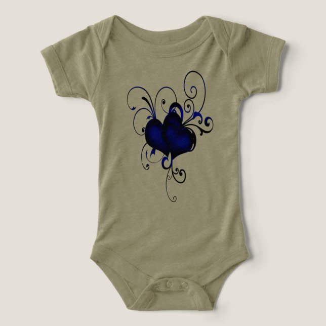 Hjärtdesignkonst för mode t shirt (Design Framsida)