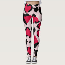 Hjärtdjurspapper Leggings