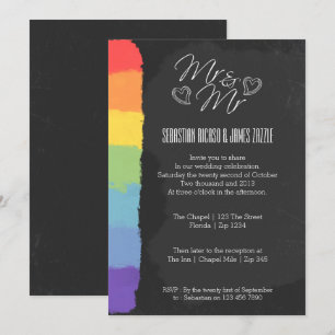 Hjärtdörr med styrbord med Pride i detalj Bröllop Inbjudningar
