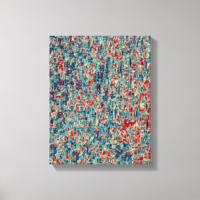 Hjärtdroppar - Wrapped Canvas med HIGH-upplösning (Framsida)