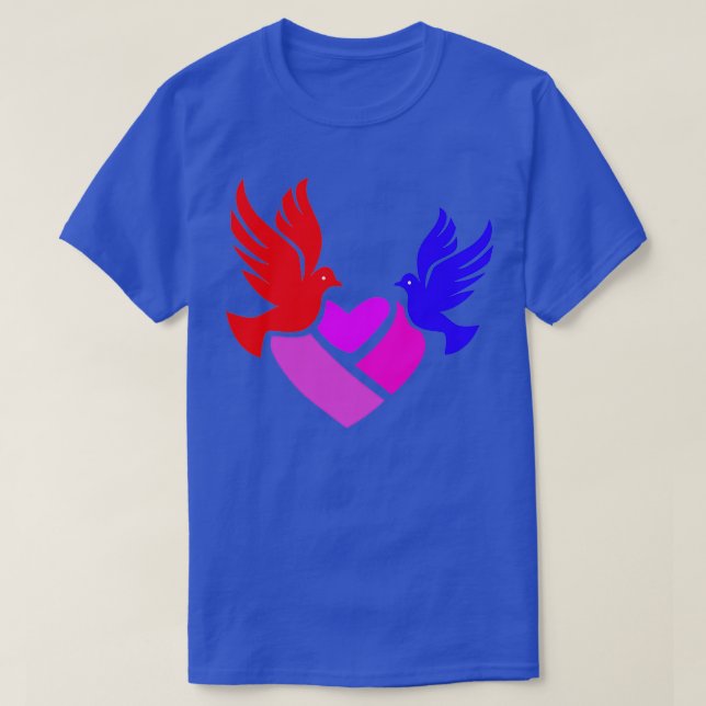 hjärtduva 2 t shirt (Design framsida)