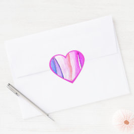 hjärtebrickor Kärlek Hjärtformat Klistermärke