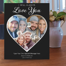 Hjärteformad fotokollage Kärleksjubileum Minne