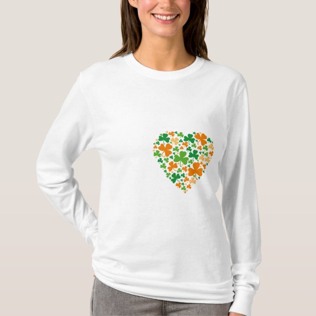 Hjärteknöver - dam långärmad tee shirt (Framsida)