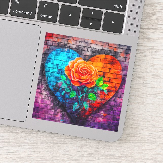 Hjärtekonst Klistermärken (Detalj)