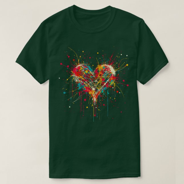 Hjärtekonst T Shirt (Design framsida)