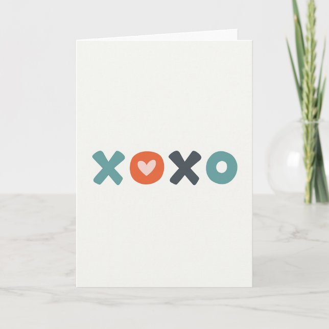 Hjärtekrets Xoxo Kärlekskort Kort (Framsida)