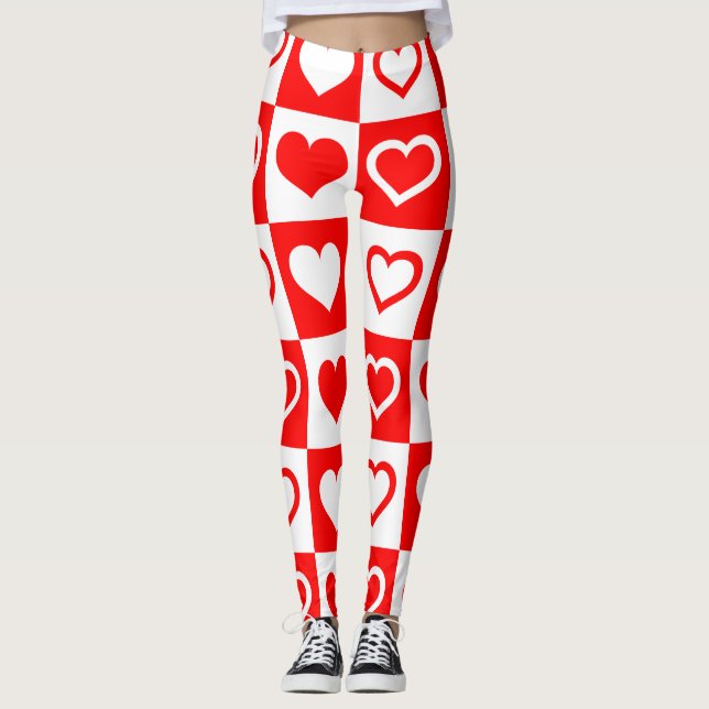 hjärtelegeringar leggings (Framsida)
