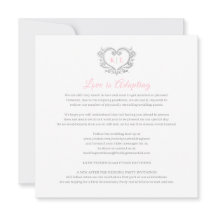 Hjärtemonogram livesänd bröllopskärlek adapterar