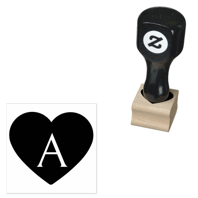 Hjärtemonogramstämpel Stämpel (Stämplad)