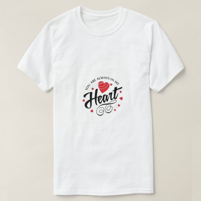 Hjärten söt. t shirt (Design framsida)