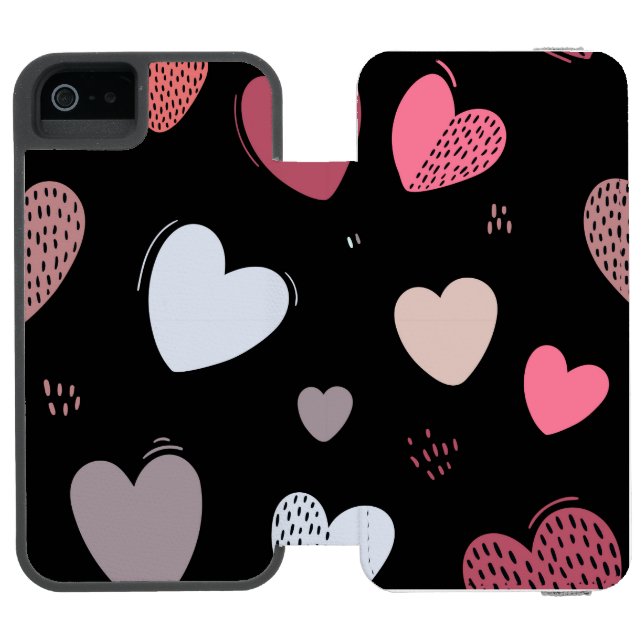 Hjärter 2 incipio iPhone wallet skal (Folio Öppen)