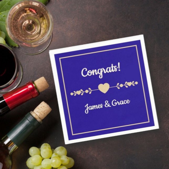 Hjärter! Anpassad förlovningsfest  Pappersservett (Skapare uppladdad)