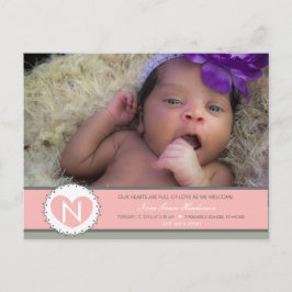 Hjärter är födelsetal i Fullt Flicka Vykort