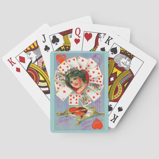 Hjärter Dam, Alla hjärtans dag Casinokort (Baksidan)