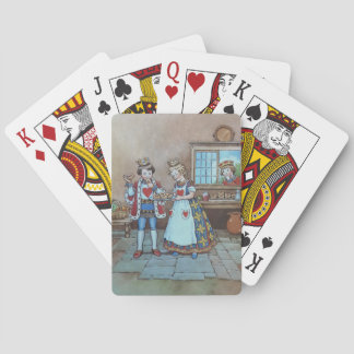 Hjärter Dam Barnramsa Illustration Casinokort