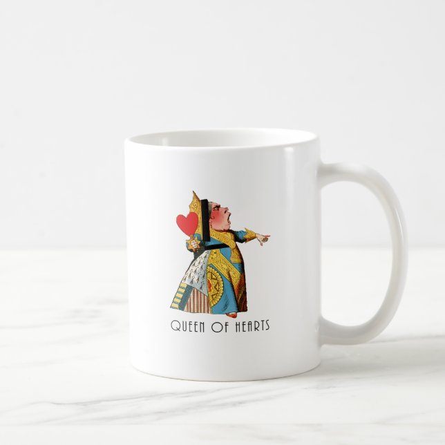Hjärter Dam - Klassisk Alice i Underlandet Kaffemugg (Höger)
