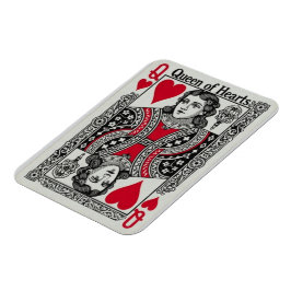 Hjärter Dam KORT Magnet