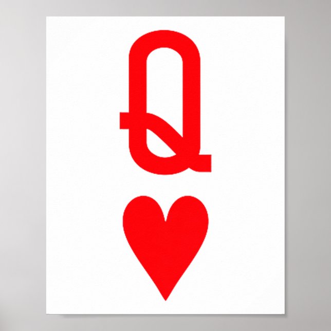 Hjärter Dam Och Hjärter Kung Par Matchande Poster (Framsidan)