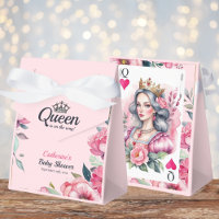 Hjärter Dam Spelkort Rosa Bebis Shower