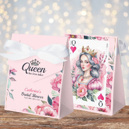 Hjärter Dam Spelkort Rosa Bröllopsdusch Presentaskar