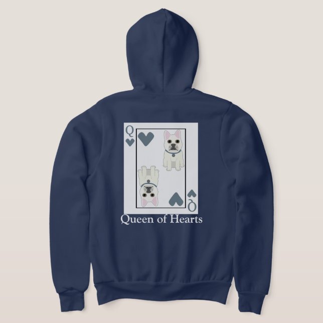 Hjärter Dam T Shirt (Laydown Baksida)