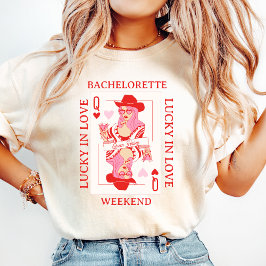 Hjärter Dams Bachelorette Usel T-shirt Anpassad