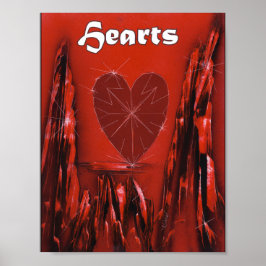 Hjärter Färg Pokerspel Poster
