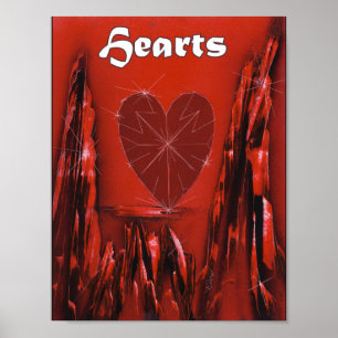 Hjärter Färg Pokerspel Poster