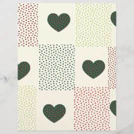 Hjärter & Fina Prickar Scrapbookpapper