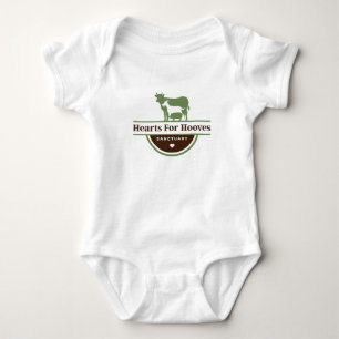 Hjärter for Hooves Logotyp T Shirt