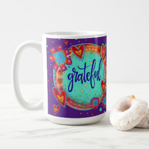 Hjärter för inspirationskänslig Blommigt för rolig Kaffemugg