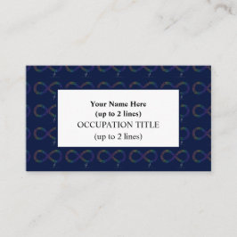 Hjärter för intensitet i Bright Tropical Spectrum Visitkort