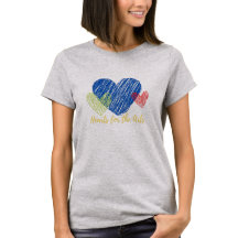 Hjärter för konst, 3 konstnärliga hjärtan T-Shirt
