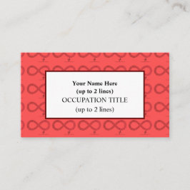 Hjärter för oändlighet för kranskärlsövertoning visitkort