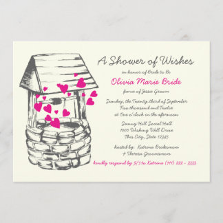 Hjärter för Rosa av Wishing-Möhippa Inbjudningar